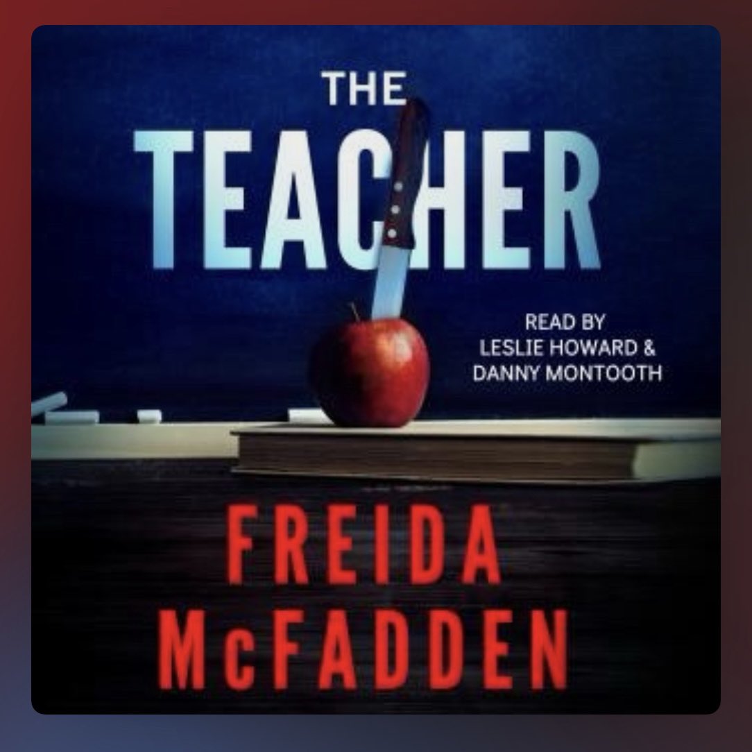 If you haven’t had enough emotional turmoil this week, then might I suggest The Teacher. I just finished listening to it and it was soooooo good! I literally made this face at the end 😲😧 Did not see that coming! #TheTeacher #FreidaMcFadden