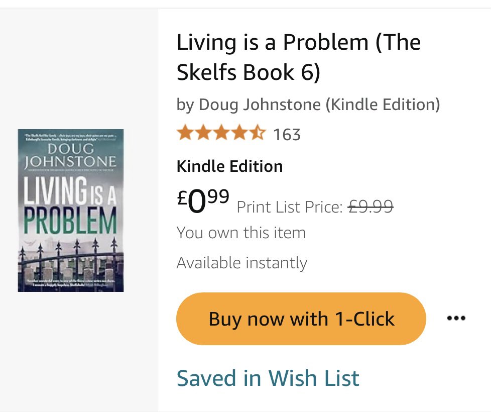 Lynne Clarke (@shewolfgirl70) on Twitter photo Bargain alert 🚨- 99 pennies for <a href="/doug_johnstone/">Doug Johnstone</a> book 6 of the #Skelfs series #Livingisaproblem <a href="/OrendaBooks/">Karen Sullivan 🇺🇦🇨🇦🇬🇧</a> Bargain alert 🚨- 99 pennies for <a href="/doug_johnstone/">Doug Johnstone</a> book 6 of the #Skelfs series #Livingisaproblem <a href="/OrendaBooks/">Karen Sullivan 🇺🇦🇨🇦🇬🇧</a>