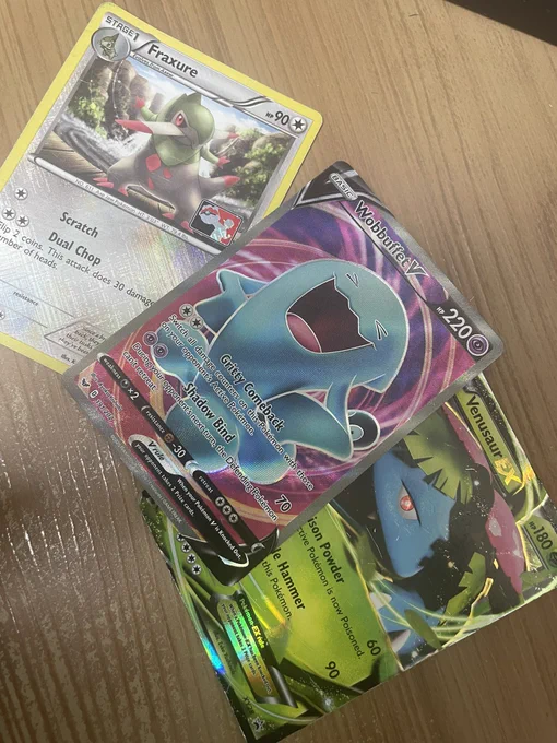 I was checking some old things and I found some TCG cards from years ago, I do not remember at all pulling these LMAO 