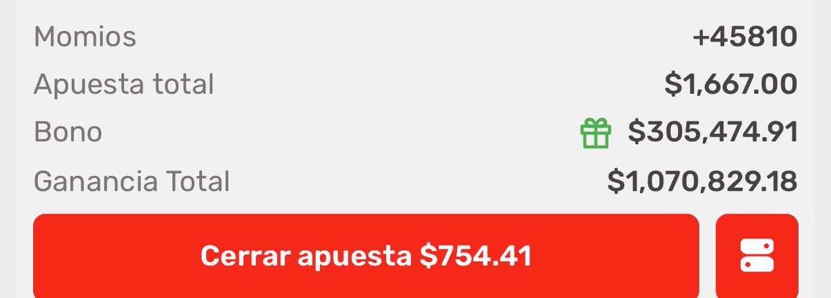 picks_koalateam's tweet photo. PARLEY PARA JUBILARSE ; quien lo mete ?? 👀👀 , está imposible ?? 

Si se gana regalo $100,000 entre los RT https://t.co/kK36BCACcx