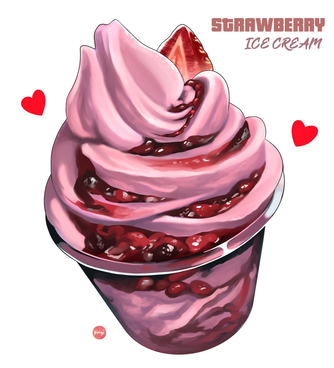 Siang-siang paling enak ngeskrim ya gaa?

#foodillustration #IceCream #Sundae