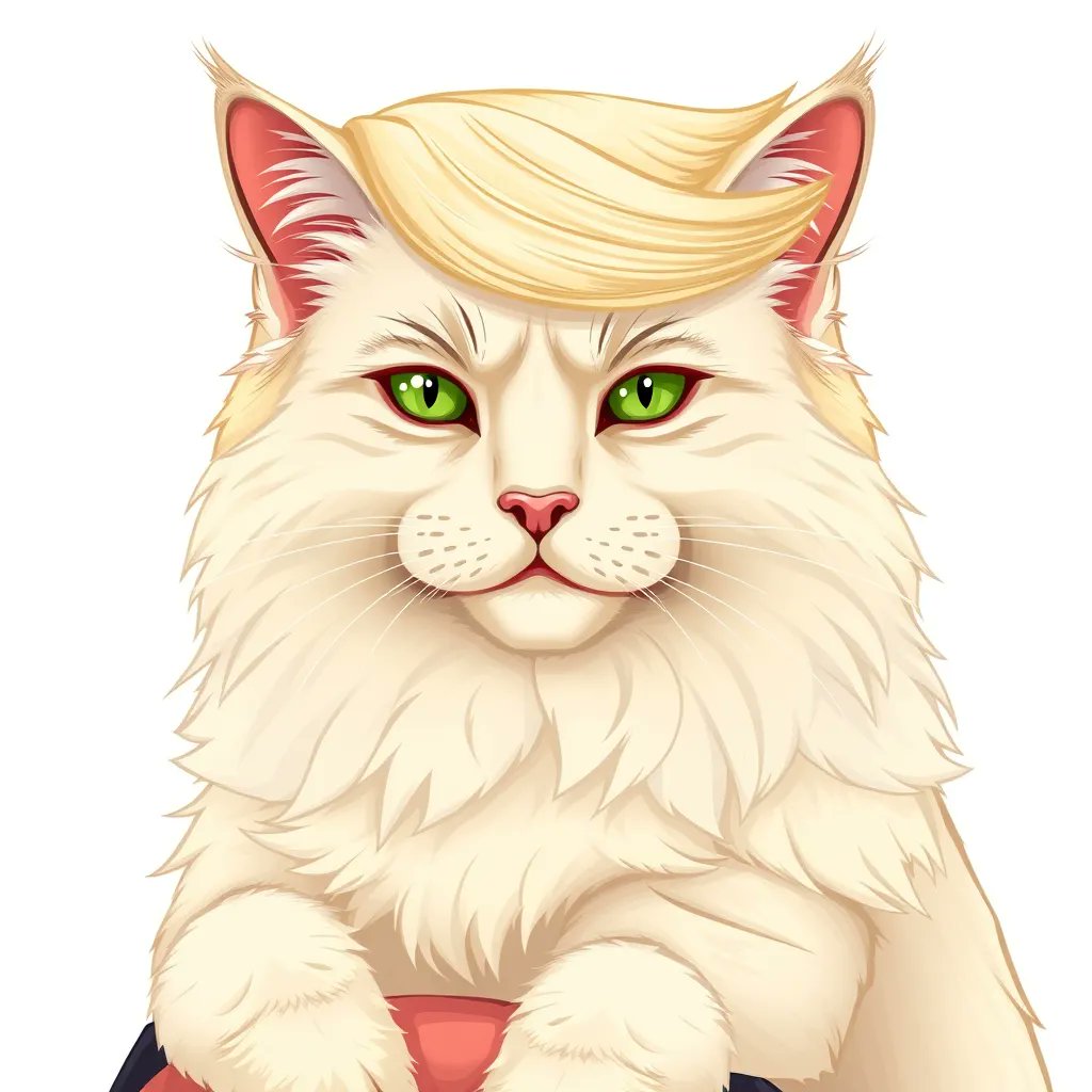 CremePuffSOL's tweet photo. I like my fur like Trump likes his hair—perfectly groomed and always in style. 

#Trump #CREME #Crypto https://t.co/5LUJrTwIXq