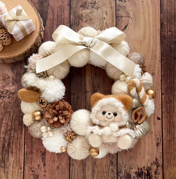 saya08041003's tweet photo. ニットリース作家の＠hina_san_ta さんとの
コラボ販売会にてご予約受付中です🐻‍❄️🎄

詳細はこちらをご覧下さい💁‍♀️

https://t.co/u65NdRnwmm

#ニットリース
#羊毛フェルト https://t.co/vW9qd4GgSE