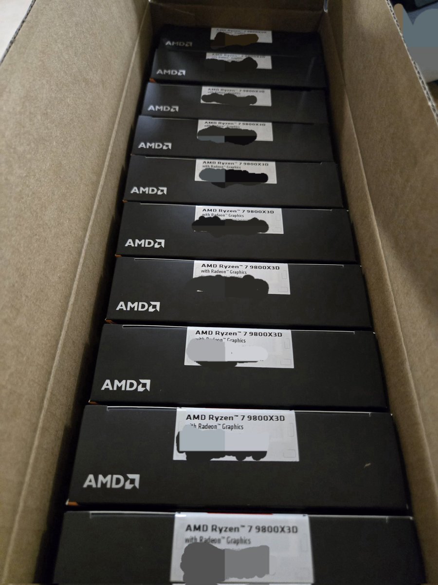 jlev707's tweet photo. Sorry I took all of the 9800x3ds https://t.co/arqPqQyC5B