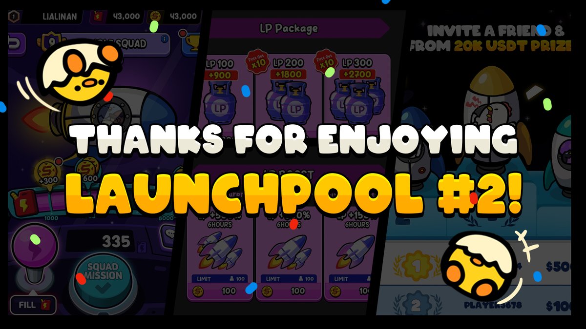 Our 4-week Launchpool #2 just wrapped up! 🥚🫳

With EggDrop hitting 2.7M MAU, this round brought:

∘ A leaderboard setup with 100k winners
∘ Special boost events via GOMBLE Squad
∘ Extended staking period &amp; 3,000,000 G-token reward

Let's see who claimed the most $winG👇