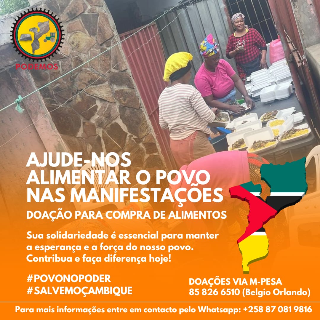 *AJUDE-NOS ALIMENTAR O POVO NAS MANIFESTAÇÕES!*

Em tempos de luta, é uma união que nos fortalece. Cada contribuição, cada gesto de apoio, traz esperança e sustento para aqueles que enfrentam dificuldades. Vamos ser o ombro, o apoio e a força de quem precisa.