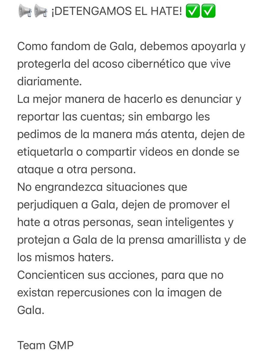 ⚠️COMUNICADO IMPORTANTE⚠️
❗️❗️❗️POR FAVOR DIFUNDIR❗️❗️❗️

#GalaMontes