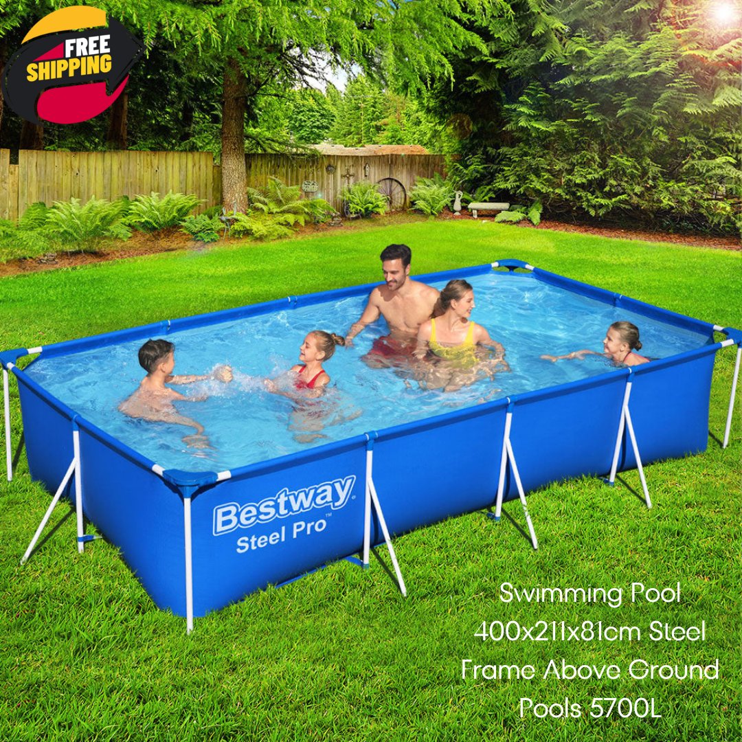 Smartyez4u's tweet photo. Swimming Pool 400x211x81cm Steel Frame Above Ground Pools 5700L
#freeshipping #Fashion2024 #upcycling #smartyez  #AboveGroundPool #FamilyFun #OutdoorFun #PortablePool
#BlackFridaySpecials #BlackFridayDiscounts

Let's check it: https://t.co/0f6ZGFxBmB https://t.co/q1bnRMkRLN