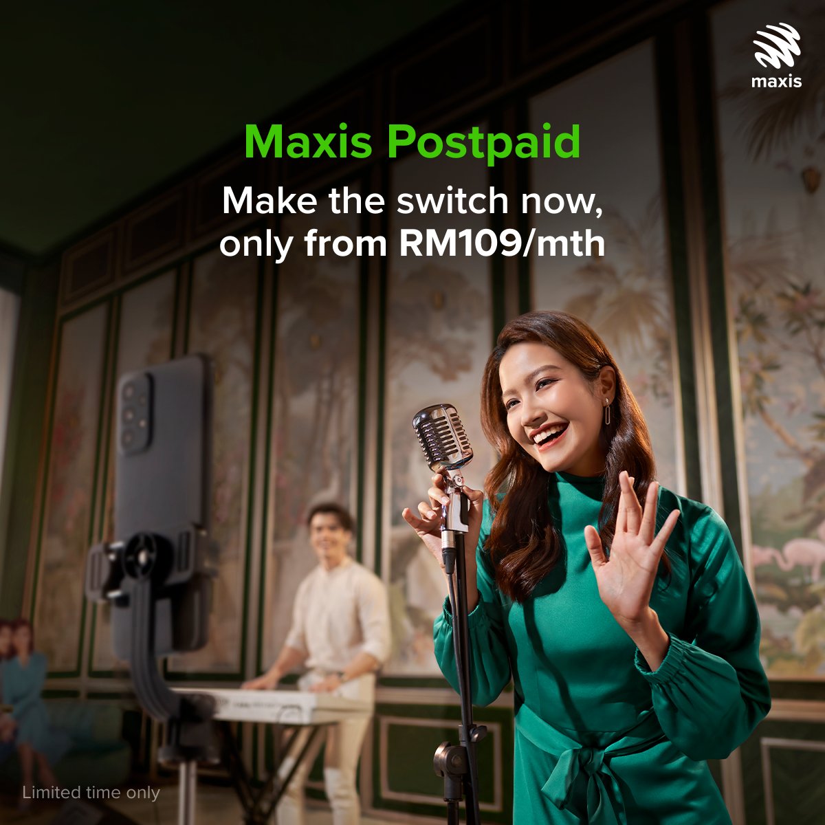 Maxis's tweet photo. Make every moment truly matter with Maxis Postpaid 109, now with unlimited 5G and 4G data. Switch to #Maxis5G now and be eligible for our #MaxisBonanza. You could win awesome prizes!
For more information, click on the link here: https://t.co/cMXzs8BkVr π€© https://t.co/4GeN53jHEo