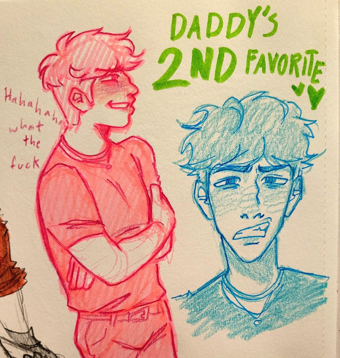 Also some nickys. You know how it is. I'm really ill about him. I hope he loses tomorrow.