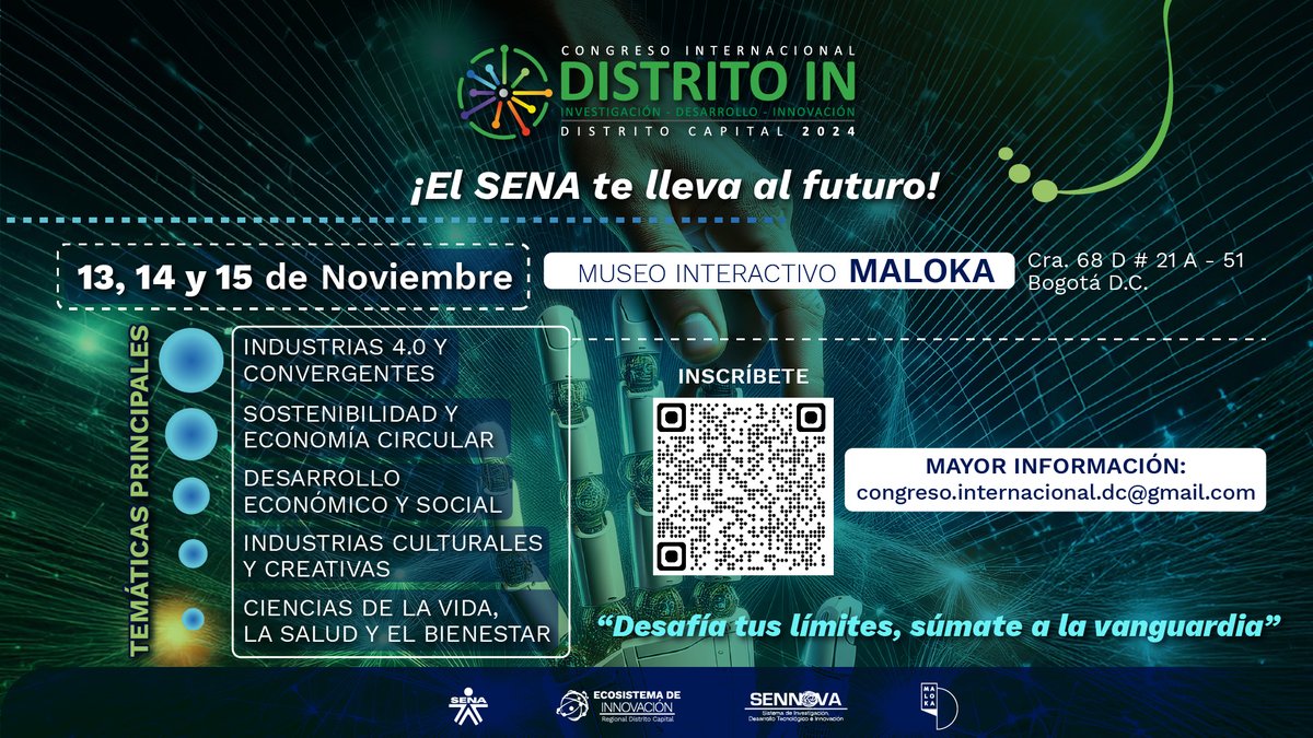 Descubre soluciones sostenibles en #DistritoIN ¡Inspírate para transformar! 
inscríbete en👇
bit.ly/CongresoDistri…