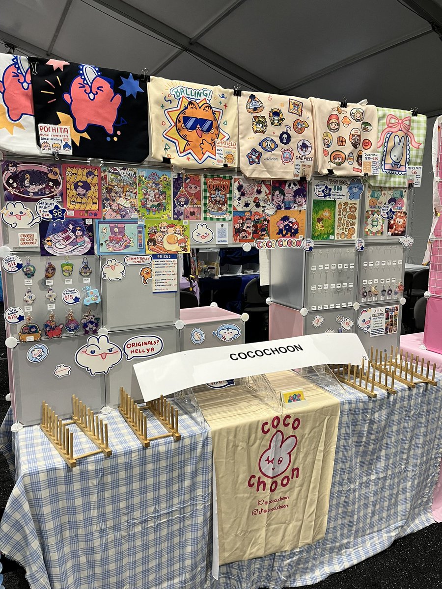 coco_choon's tweet photo. almost all set up at ax chibi, table j3!!! 🫡 https://t.co/p0coF0RNrV