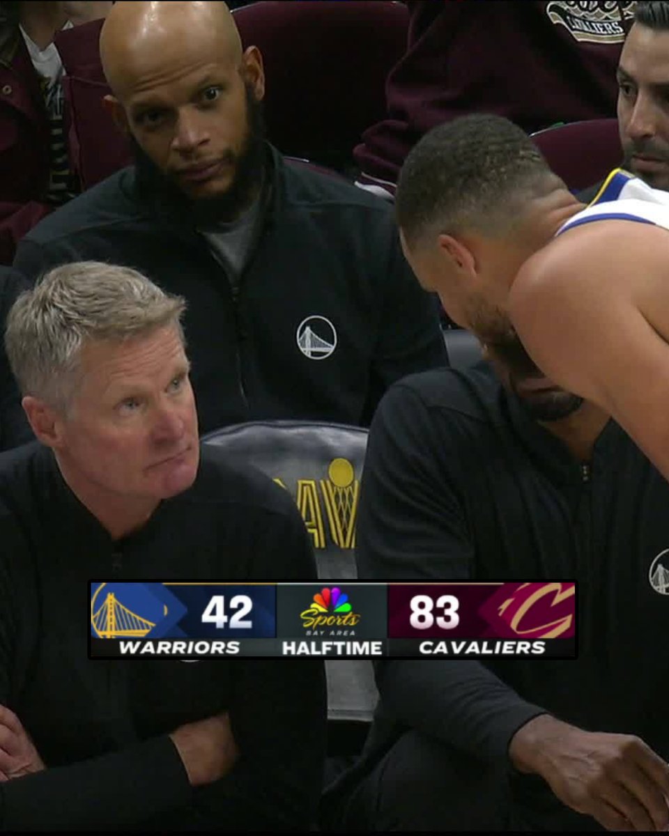 Warriors are down 41 points at HALFTIME...