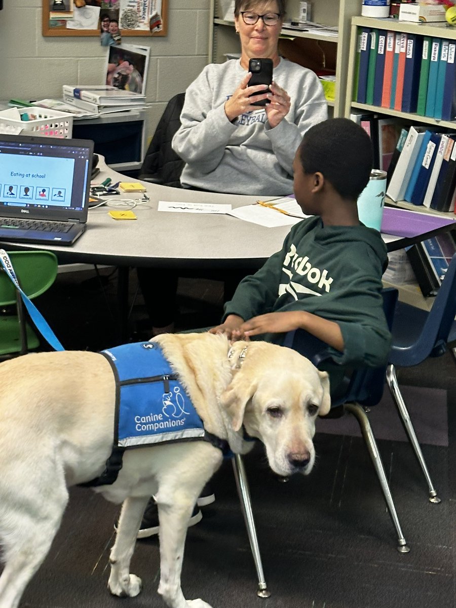 Anything is possible with hard work and a paw!  Glad to see this kids smile today!  #ItsWorthIt
