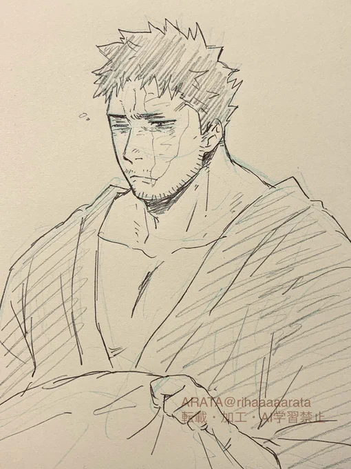 🔥さんて多分大戦後不眠になると思う
毎日魘されたり叫んだりするし、🦅くん一緒の時だけは寝れると思う 
