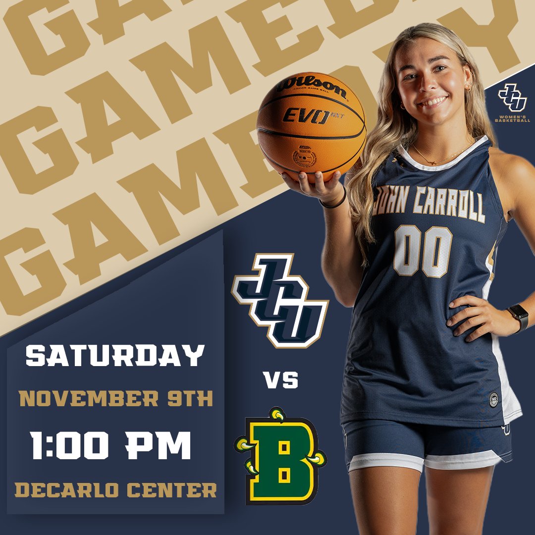 The Winking Lizard Tip-Off Tournament continues!

<a href="/JCU_WBB/">John Carroll Women's Basketball</a> hosts SUNY Brockport at 1 pm in the Tony DeCarlo Varsity Center!

📊 jcusports.com/sidearmstats/w…
📺 JCUSports.com/live