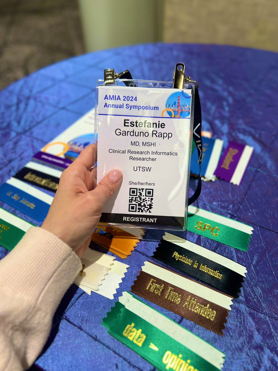 Hello San Francisco! Hello #AMIA2024 <a href="/AMIAinformatics/">AMIA</a> <a href="/CIC_UTSW/">Clinical Informatics Center at UT Southwestern</a> <a href="/UTSWBrain/">UT Southwestern O'Donnell Brain Institute</a>