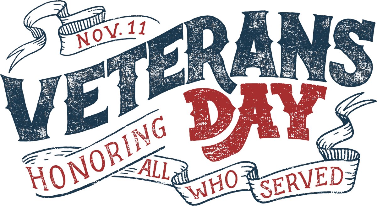 In observance of Veterans Day, our office will be closed on Monday November 11th. We will respond to any missed communication when we return to our normal business hours on Tuesday, November 12th.
 
Have a safe and wonderful Veterans Day weekend!