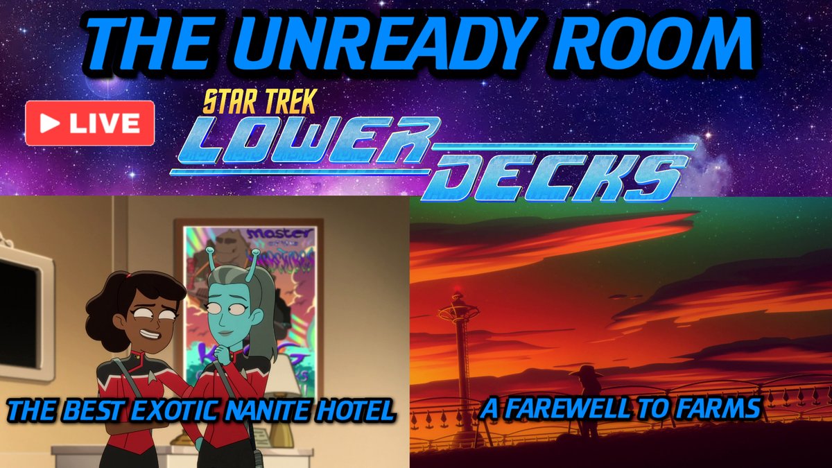 #TheUnreadyRoom is LIVE on Saturday, Nov 9 to discuss "The Best Exotic Nanite Hotel" &amp; "A Farewell to Farms" of #StarTrekLowerDecks! Join me &amp; <a href="/Brandiwine12/">Brandi Jackola</a> at 2pm Eastern (11am Pacific). If you don't... EXPERIENCE BIJ!!! #StarTrek #LowerDecks
youtube.com/watch?v=vI-jeg…