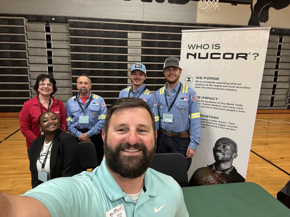 Thank you to all that came today for Career Day!! Fantastic job Ms. Scott and all those who put this amazing event together. Even got to see some former students from Nucor representing at the table! <a href="/dcsnc/">@DCSNC</a> <a href="/Lead_with_Z/">Zsaquia Green</a> <a href="/LedfordProud/">Ledford Proud</a> <a href="/Slate_Ed/">Dr. Gregg Slate</a> <a href="/DeanaColey/">Deana Coley</a>