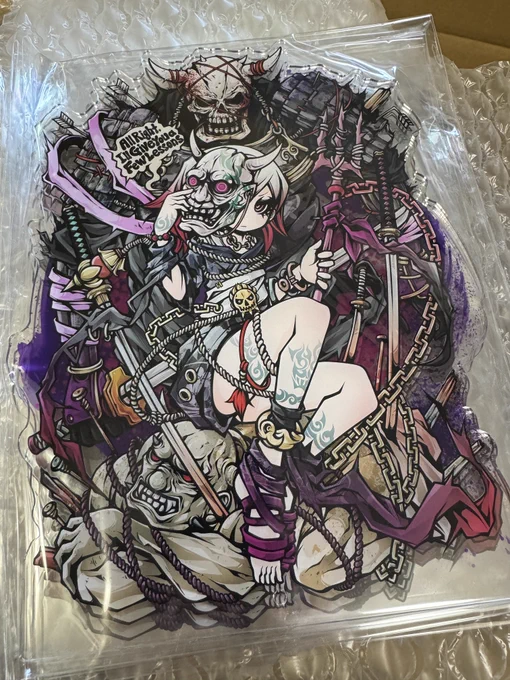 A4サイズアクリルスタンド完成 めっちゃ発色良くて歓喜 