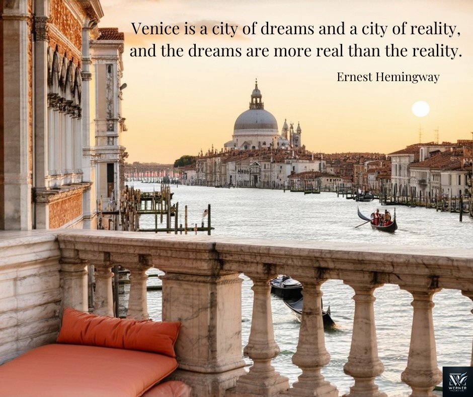 dirk_werner1's tweet photo. A golden sunset over Venice's Grand Canal, where reality and dreams dance together in the fading light. ๐
โจ
#Hemingway #LiteraryQuotes #LiteraryTravel #AuthorQuotes #RomanticViews #Venice #Venezia #GrandCanal #VeniceItaly #VenetianViews #VeniceArchitecture https://t.co/5QaOzbJ8kz