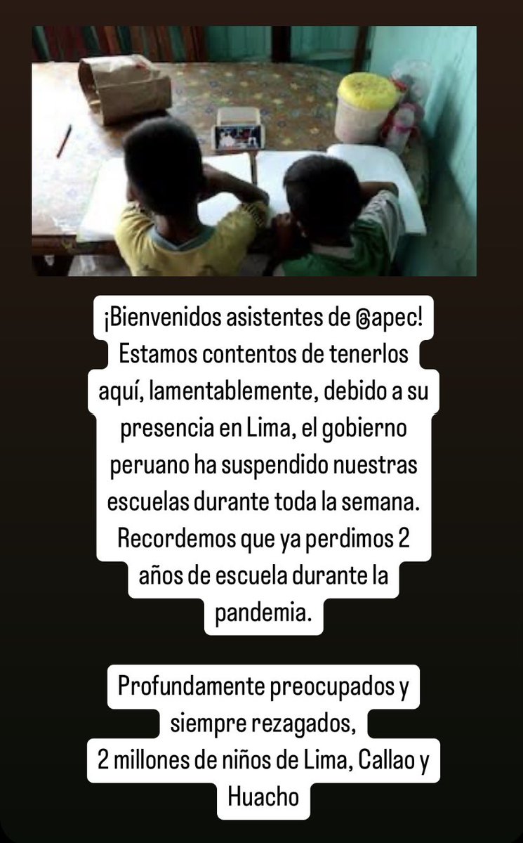 <a href="/pcmperu/">Consejo de Ministros</a> Verguenza 🚨

<a href="/APEC/">APEC Secretariat</a> <a href="/apecperu/">APEC Perú 2024</a> <a href="/Defensoria_Peru/">Defensoría del Pueblo</a> <a href="/UNICEFperu/">UNICEF Perú</a> <a href="/SaveChildrenPE/">Save the Children 🇵🇪</a> <a href="/POTUS/">President Donald J. Trump</a> <a href="/USEMBASSYPERU/">Embajada EEUU Perú</a>