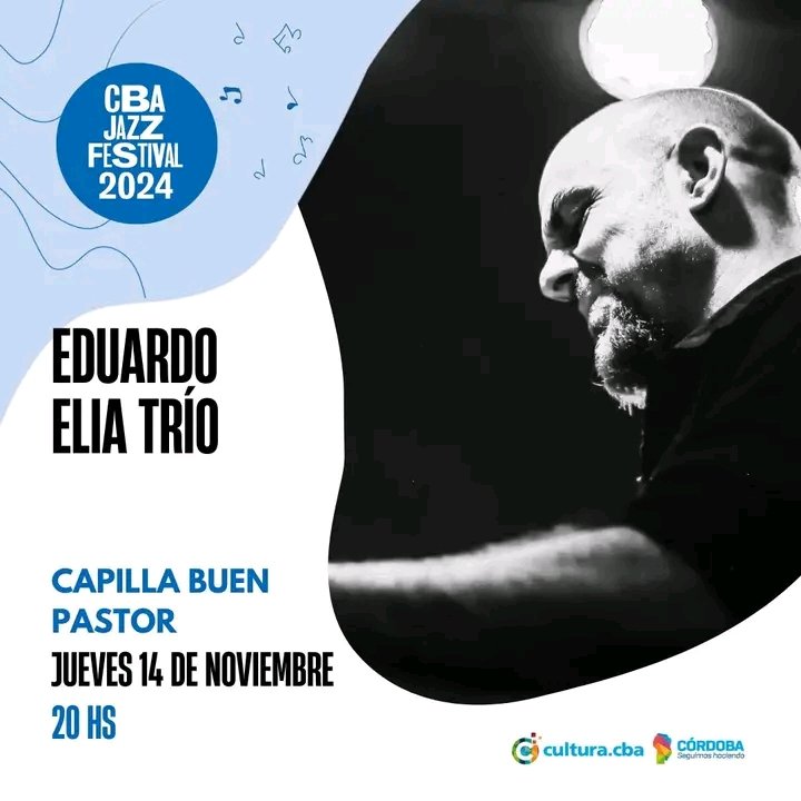 eduelia's tweet photo. Muy contento de participar en esta nueva edición del Festival de Jazz de Córdoba!Será jueves 14 de noviembre en la hermosa capilla del Paseo del buen pastor, tocando música mía junto a @candradacontra  y @LuisLuisbarzola, y el sábado 16 con el grupo de Martin Moretto. https://t.co/KlDdCndeoV