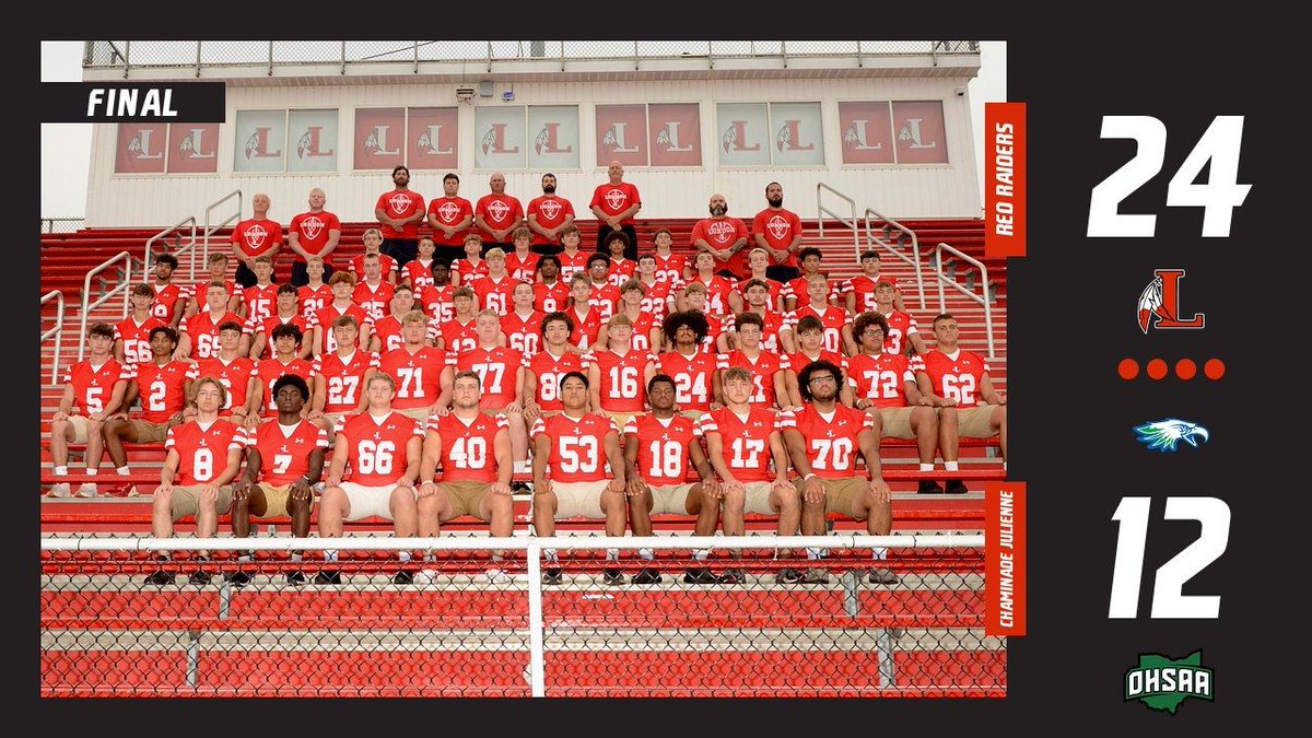 🏈 𝐅𝐨𝐨𝐭𝐛𝐚𝐥𝐥 𝐅𝐢𝐧𝐚𝐥

Our Red Raiders move on to the 3rd round of the OHSAA Football playoffs. 

They will play St. Mary’s next Friday, November 15th at 7pm. Location is TBD.

#GoBigRed | #LondonAthletics