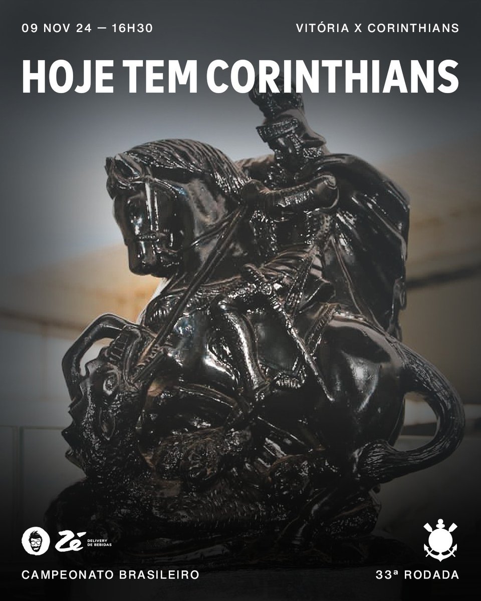 🎶 VOOOOOU PRA BAHIA… 🎶

⚽️ Vitória x Corinthians
🏆 Brasileirão (33ª rodada)
⏰ 16h30 (horário de Brasília)
🏟 Barradão
📺 Premiere 

#VITxSCCP
#VaiCorinthians