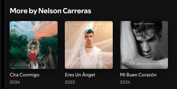 Pero qué es este viaje <a href="/SoyNelsonC/">Nelson Carreras Oficial</a> 
NELSON MI BUEN CORAZÓN 

<a href="/Spotify/">Spotify</a> <a href="/SpotifyMexico/">Spotify Mexico</a> <a href="/SpotifyARG/">Spotify Argentina</a> <a href="/SpotifyColombia/">Spotify Colombia</a> <a href="/SpotifySpain/">Spotify Spain</a>