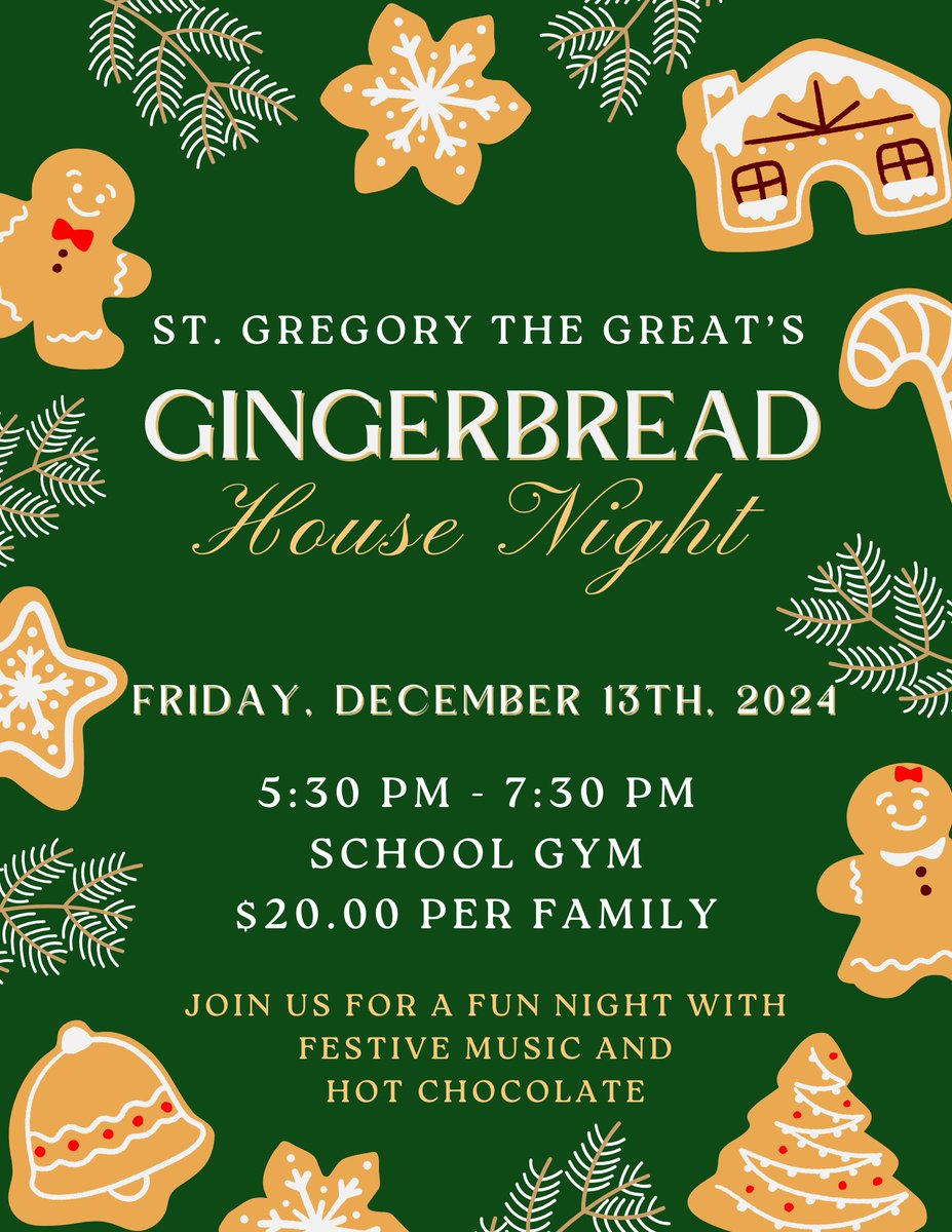 Don’t forget to order your Gingerbread House Kits on School Cash Online by Monday &amp; get ready to get in the holiday spirit with us! 🎄🧑‍🎄