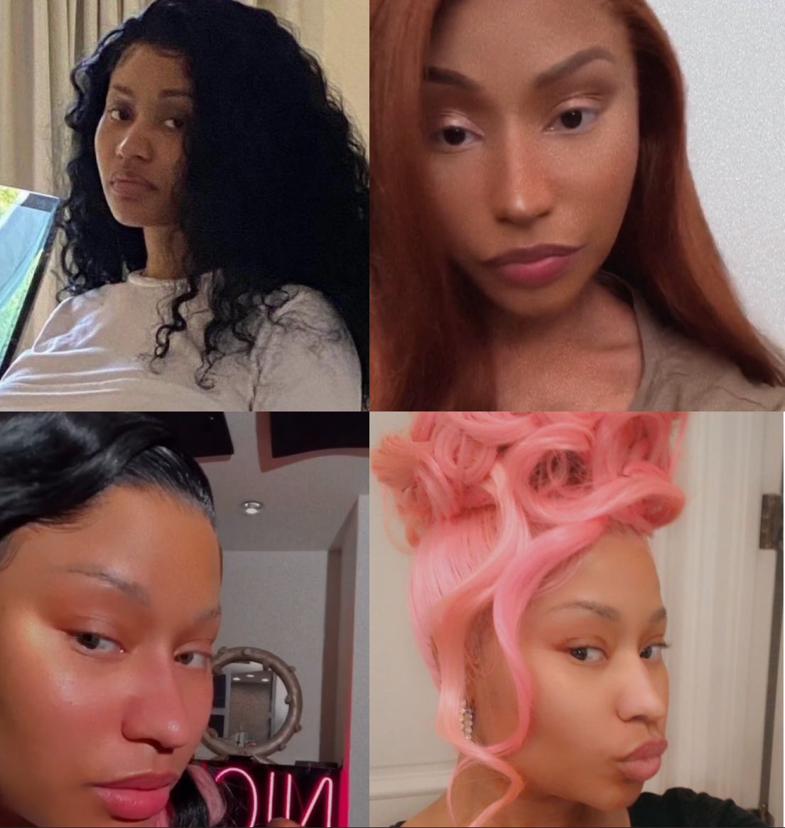 Nicki Minaj's bare face, no make up, is UNTOUCHED … 😍, image size:1105x1165