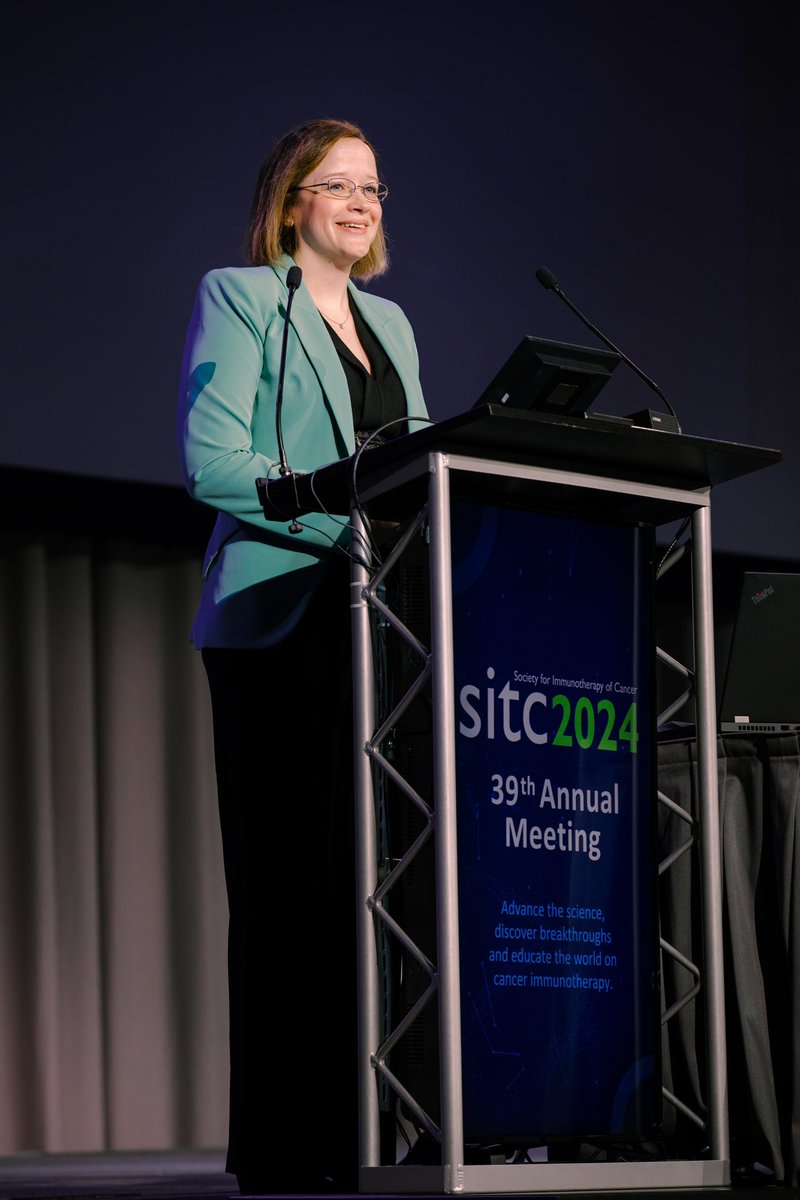 dreandea's tweet photo. It was wonderful to receive the Pedro Romero Service to #JITC Award at #SITC24 and celebrate with so many of the @sitcancer and JITC family. Thank you to everyone who has shared congratulatory messages throughout the meeting and beyond. I’m feeling quite blessed. ❤️ https://t.co/SkjxgjZoLg