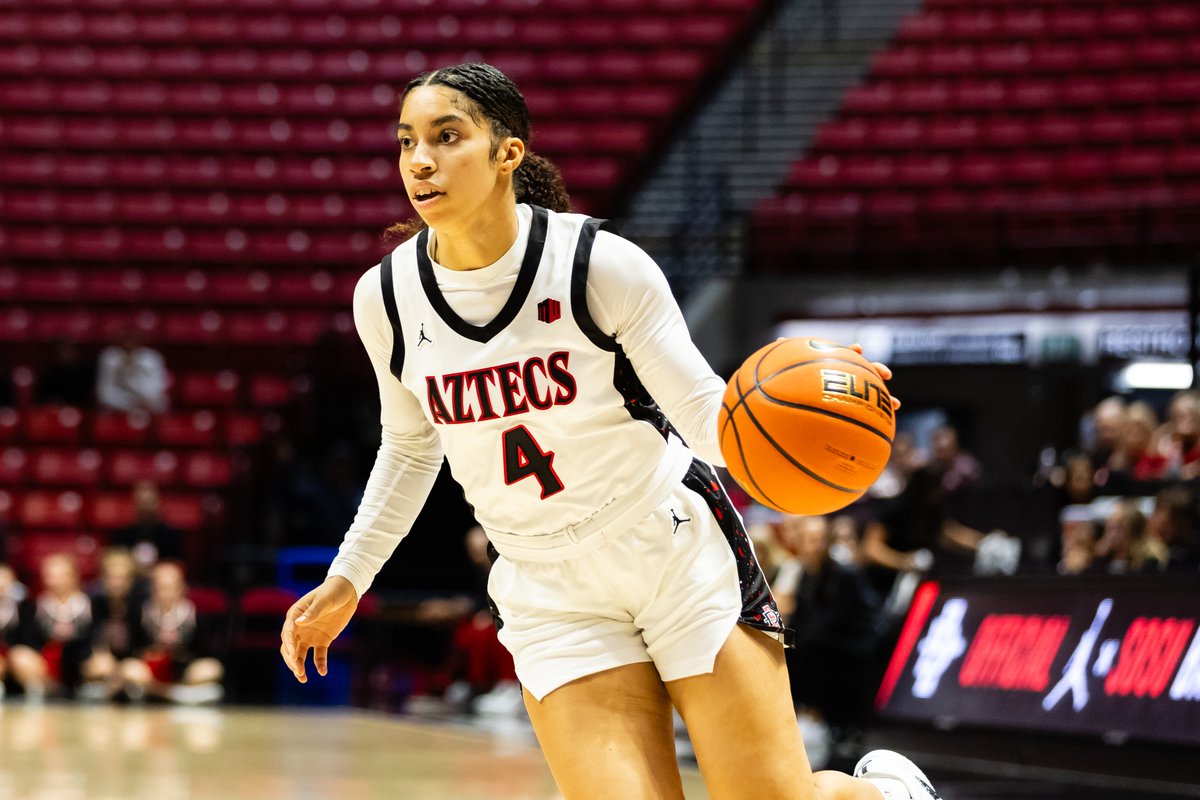 Aztecs up 50-43  at the end of the third. <a href="/vsheffey2/">Veronica Sheffey</a> scored nine of her game-high 15 points in the third quarter