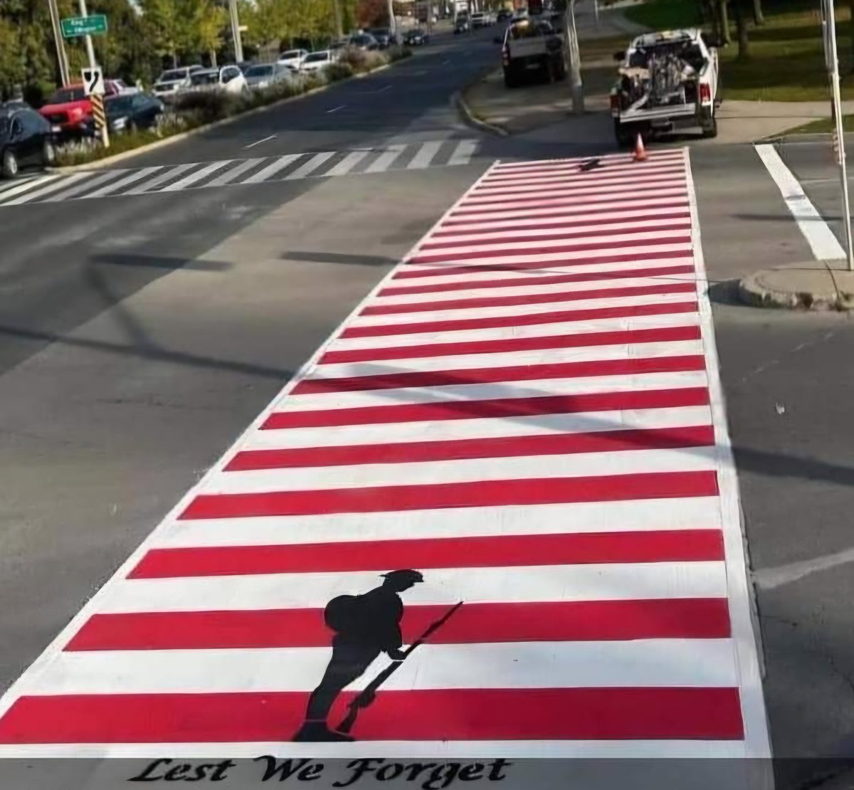 DanAlbas's tweet photo. It is very heartening to learn that Peachland will join with other Canadian communities in adding a commemorative painted crosswalk in time for Remembrance Day. https://t.co/KWZWqQWsb6