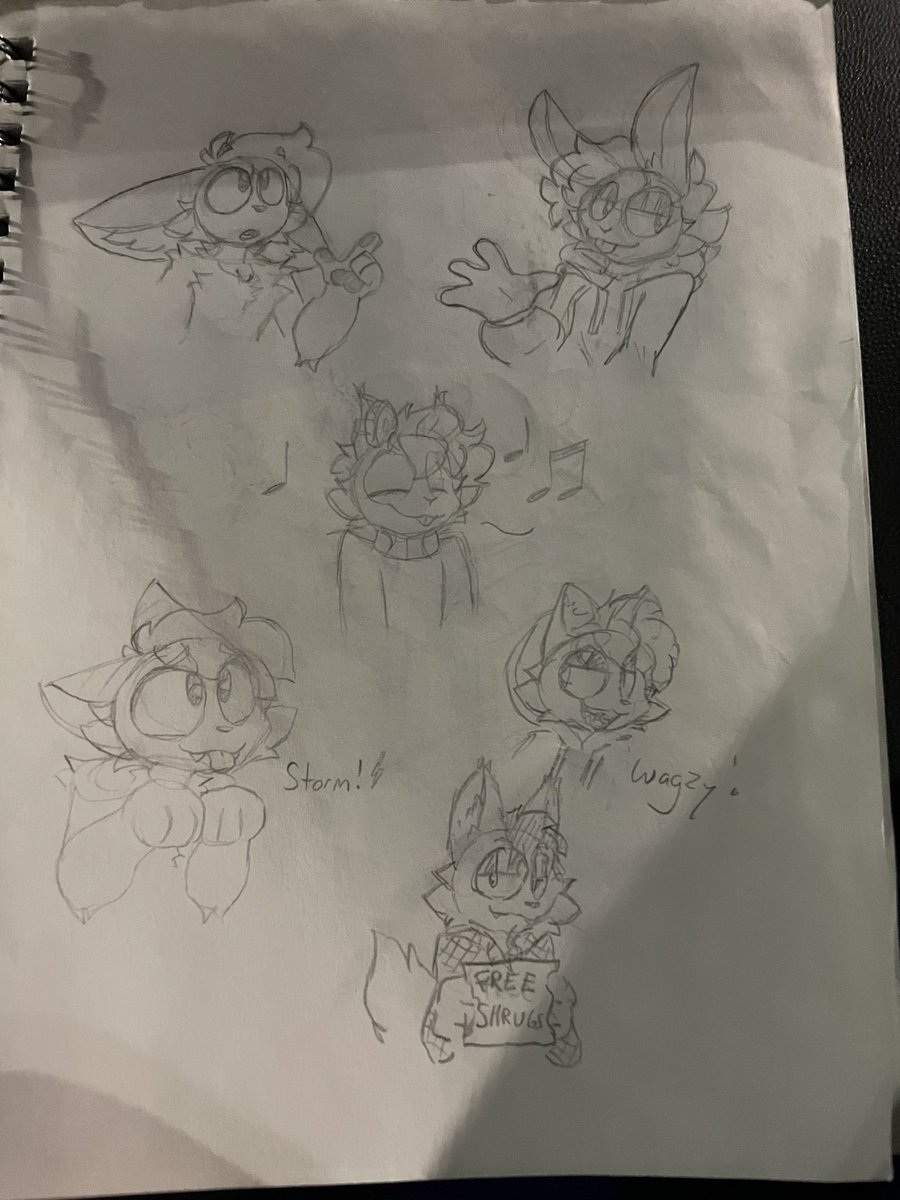 Fennec_doughnut's tweet image. Day 1 Aquatifur doodles!!