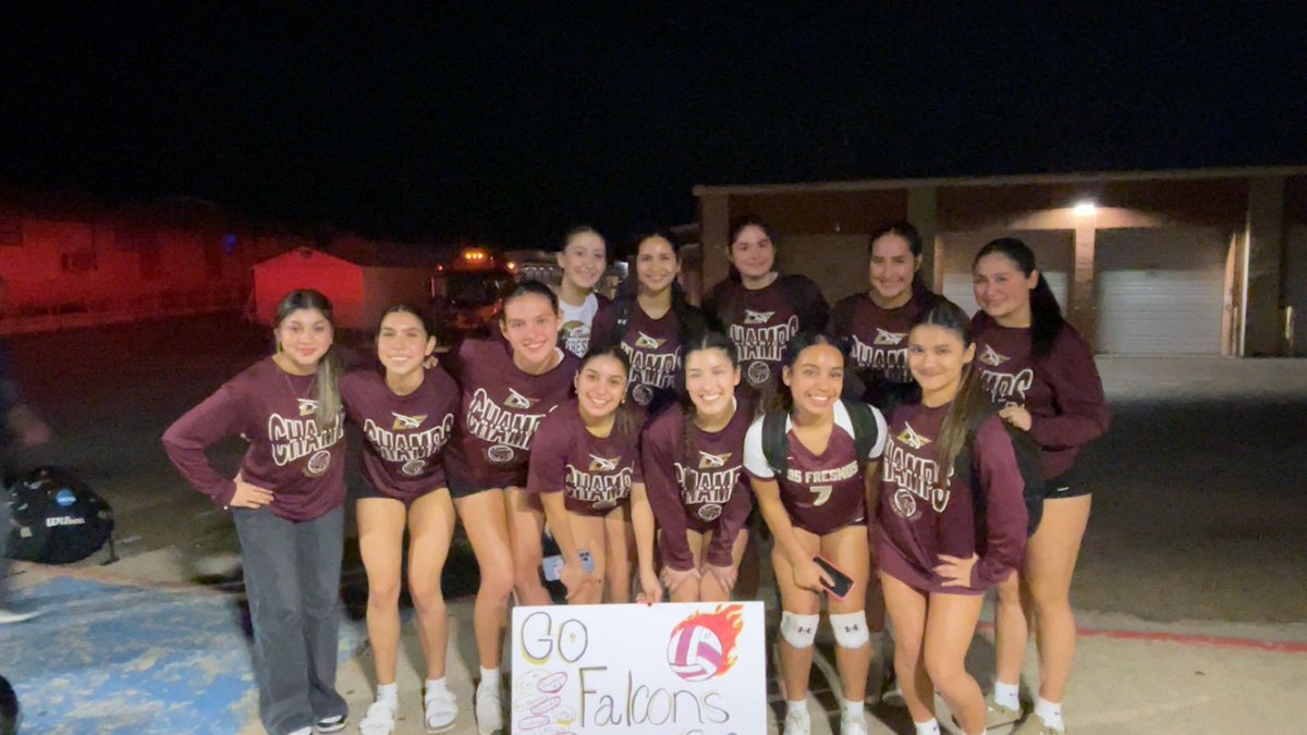 Lady Falcon season comes to an end, falling short vs Steele. 17-25, 24-26, 20-25 Great season ladies and it feels great bringing the district title back to Los Fresnos 🏆 Seniors , you will be missed 🥹Thank you everyone for your support this season,we saw you in the stands 👀♥️