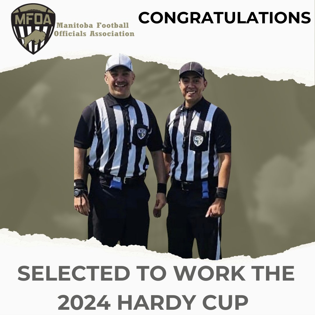 Another congratulations goes out to JP Chorney (R) and Daniel Doerksen (DJ) who will be working their 2nd playoff game of the year. This time The Canada West Hardy Cup on Saturday. The Saskatchewan Huskies host The Regina Rams @ 1:00 in Saskatoon. Be your Best!
