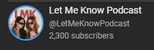 LMKThePodcast's tweet photo. I havent checked since we launched until now, but its barely been 24 hours since the first episode and we've already got 2300 subscribers on youtube?? 
THANK YOU! https://t.co/uDsECGYN1k