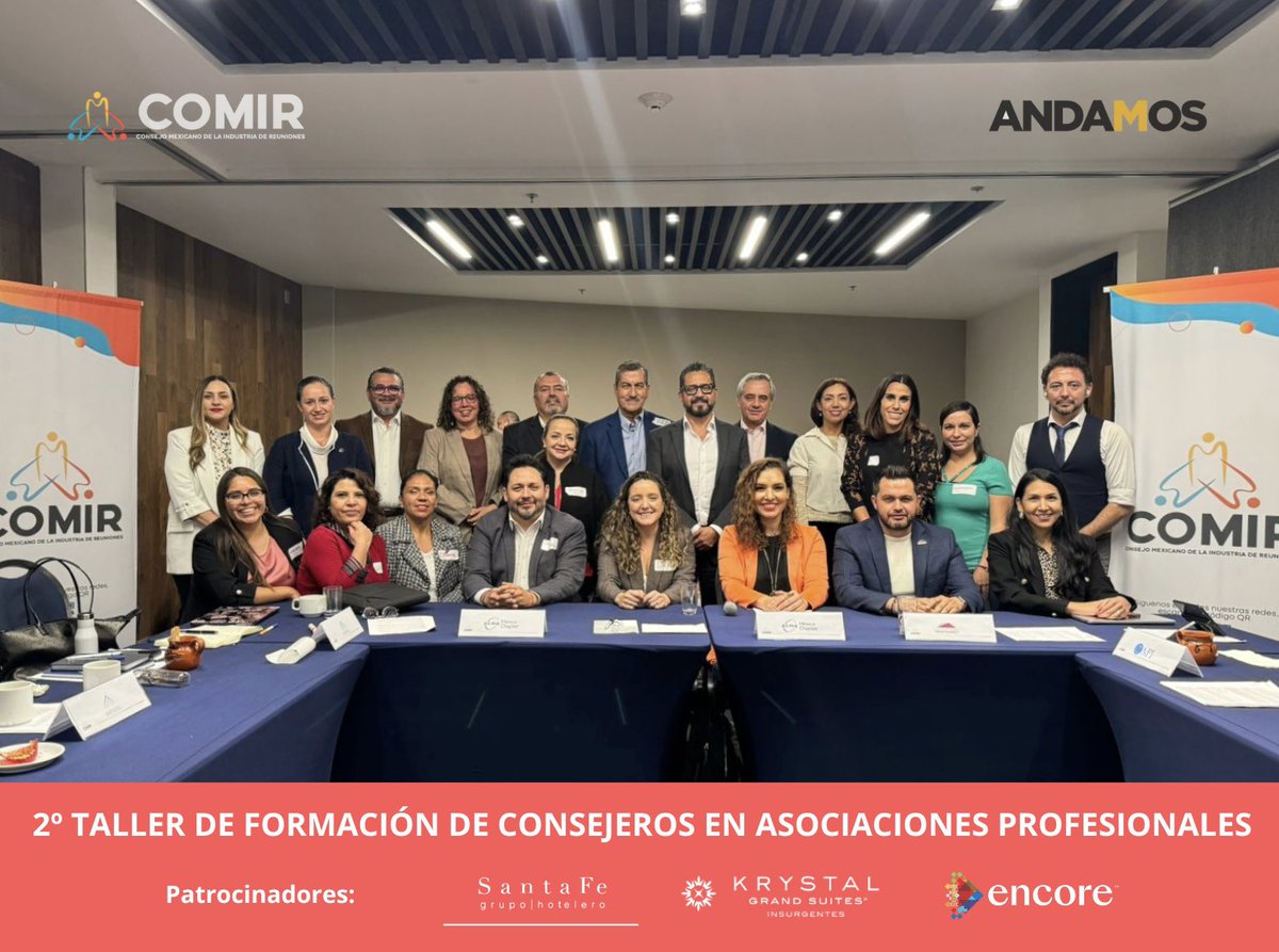 Realizamos el 2º Taller presencial “Formación de Consejeros en
Asociaciones Profesionales", impartido por la Asociación Nacional de Dirigentes de Asociaciones de México A.C. (ANDAMOS).