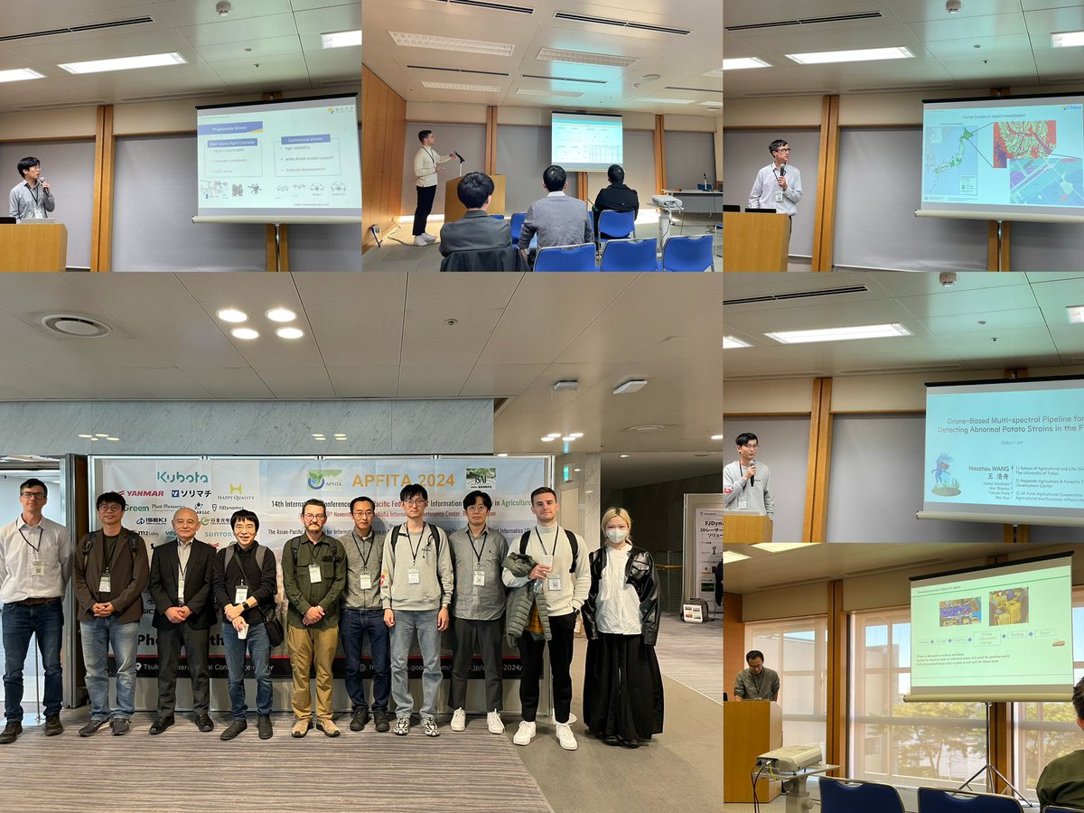 Field Phenomics lab members delivered talks at APFITA2024, we enjoyed wonderful discussions with agri-informatics community. sites.google.com/jsai.or.jp/apf…
