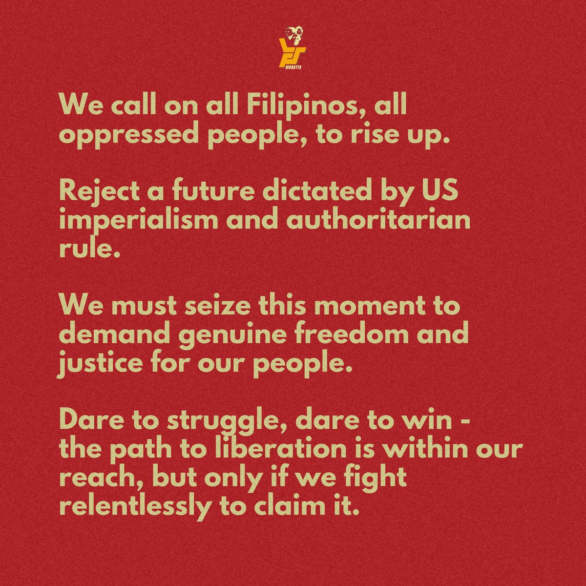 LFS_FEU's tweet photo. 8-9
#StopTheUSWarMachine
Join LFS Morayta: https://t.co/Wn4Ldr0o2O https://t.co/ANCR7zkMQs
