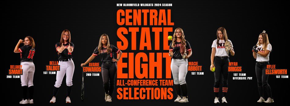 Super excited and proud to be named to first team and named “offensive player of the year”! Earlier this year I got the opportunity to create the logo for <a href="/CentralState8/">Central State 8</a> and to be named the first “offensive P.O.Y.” is definitely special. <a href="/stlchaos18u/">St. Louis Chaos 18U-Gentile</a> <a href="/NBSoftball1/">New Bloomfield Softball</a> <a href="/CoachMooreNB/">Zach Moore</a>