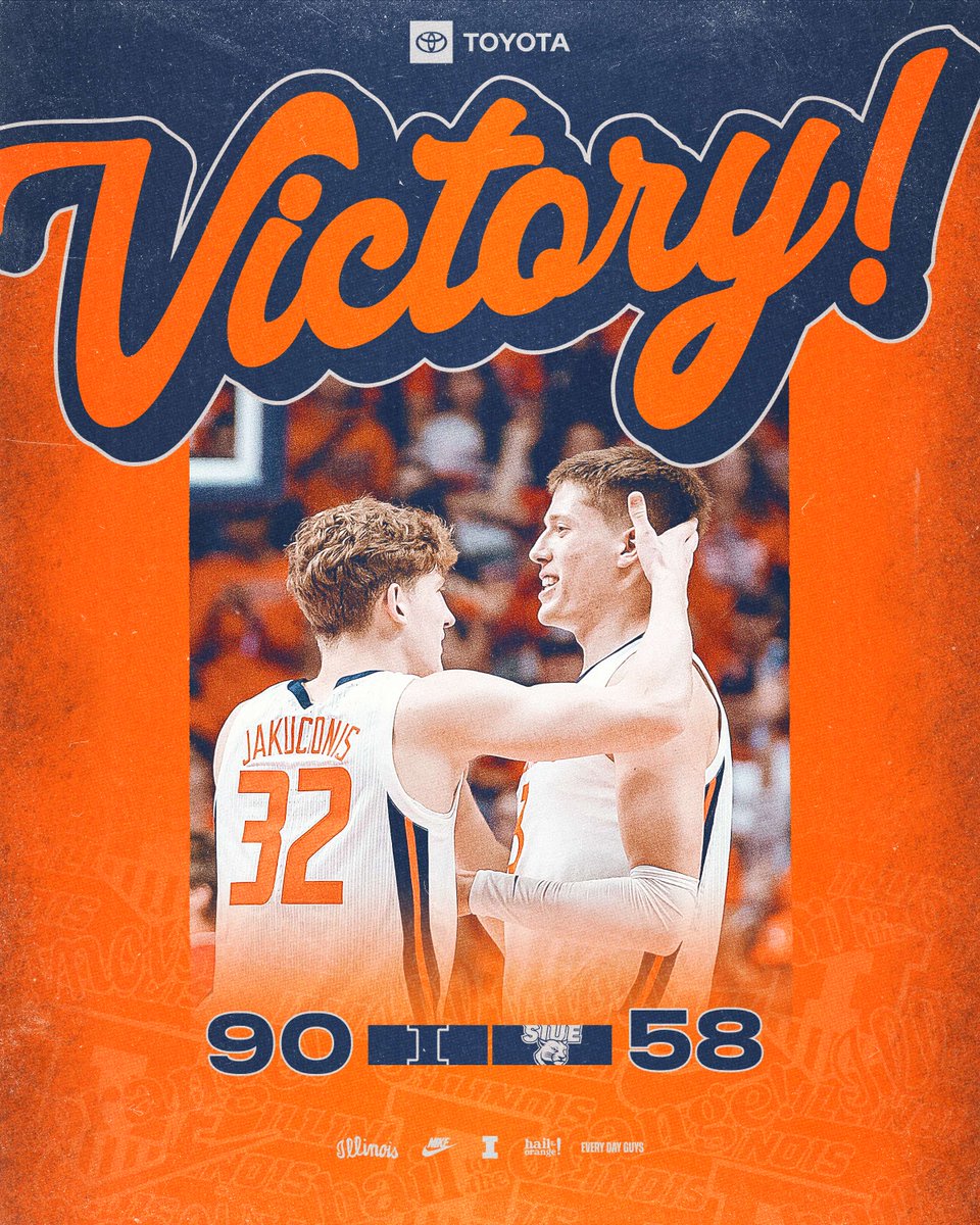 IlliniMBB's tweet photo. Victory, Illinois, Varsity.

#Illini | #HTTO | #EveryDayGuys https://t.co/Mpn8ynouW5