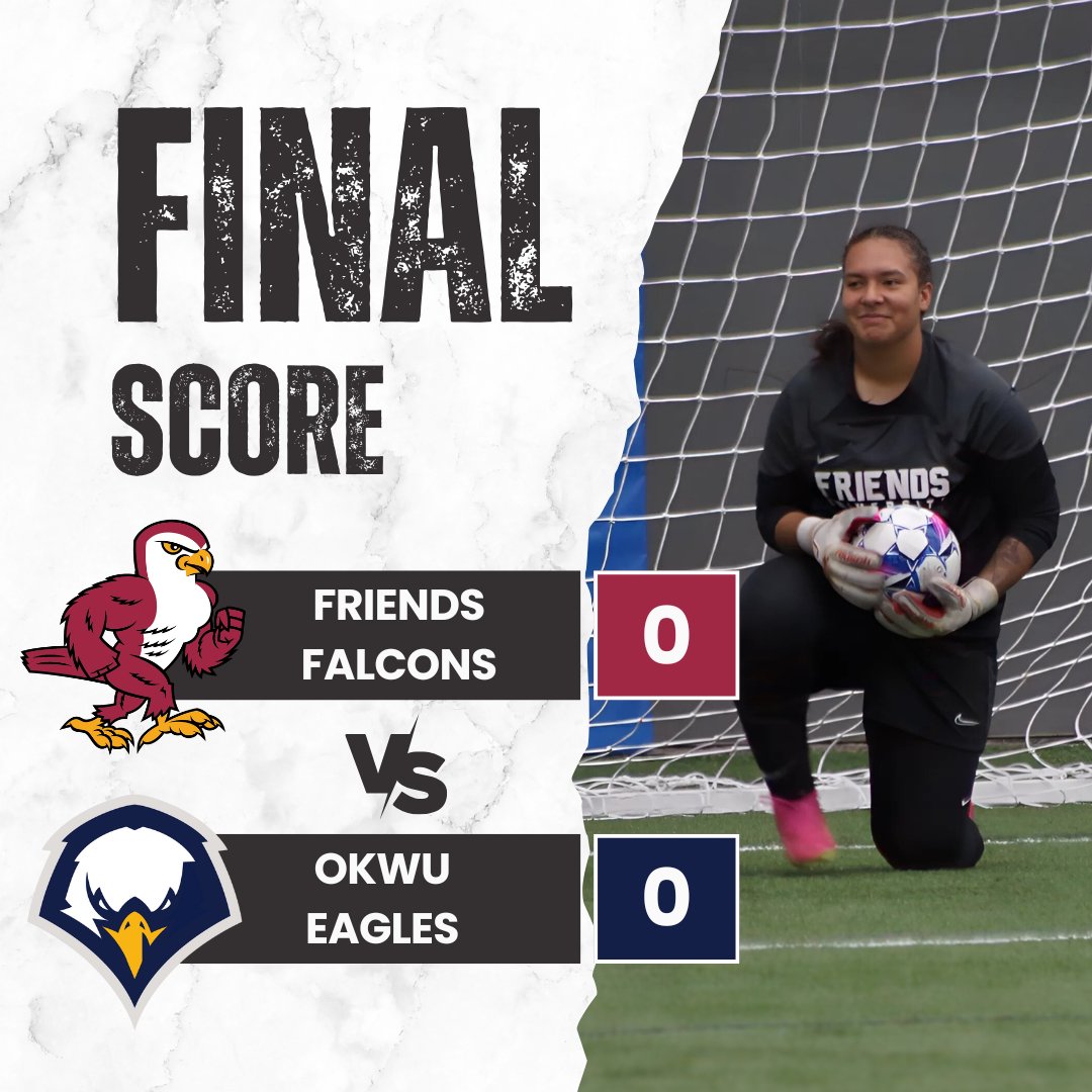 FriendsFalcons's tweet photo. WSOC FINAL - Falcons take the victory with penalty kicks over undefeated Oklahoma Wesleyan tonight! Goalkeeper Nia Baker with crucial saves in the PK shootout to put Falcons into the KCAC Championship, at Stryker Complex, Wednesday the 13th at 4PM!
#kcacscores #TalonsUp #honorGod https://t.co/sKGC7GvHRa