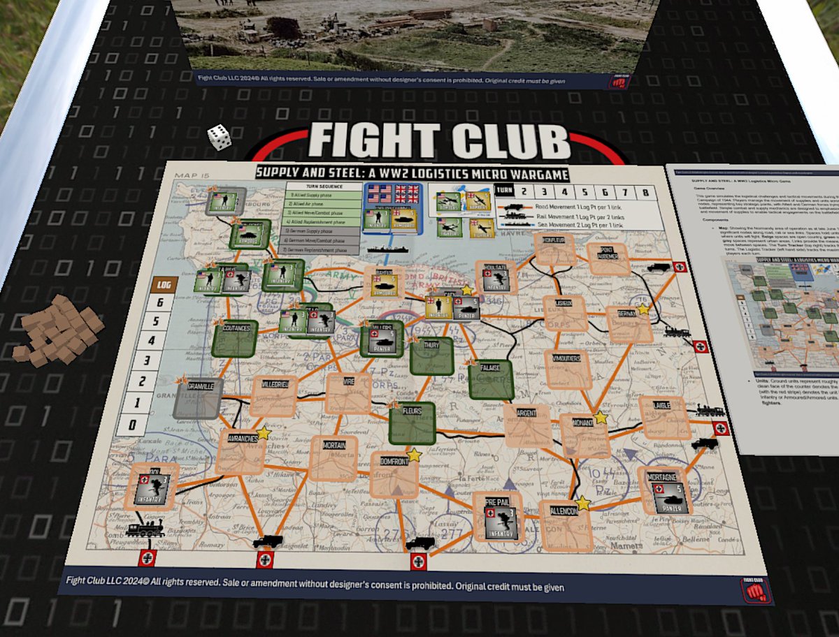 Fight_Club_Intl's tweet image. Supply and Steel is now up on our website (fightclubinternational.org/analogue-games) for FC members along with our other 6 analogue games. The game is also in Tabletop Simulator for those who want to save the printing and cutting. A reminder that membership of Fight Club is totally FREE!