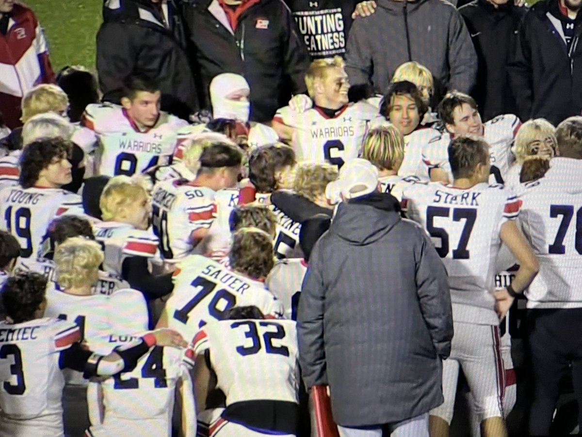 Congratulations, Warriors!  One game at a time!  <a href="/MuskegoHSFB/">Muskego Football</a> #1warrior