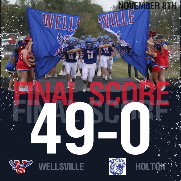 WellsvilleEagle's tweet photo. Final from Wellsville!! https://t.co/LtLQahL3tI