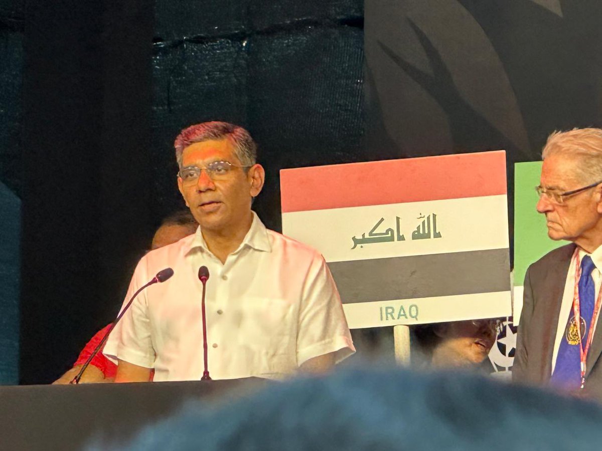 IBBF_India's tweet photo. His Excellency High commissioner of India to Maldives @HCIMaldives @AmbMunu with team @IBBF_India during the opening ceremony of 15th World Bodybuilding and Physique Sports championship in Addu city, Maldives https://t.co/sDwINGMYXq